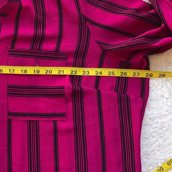 Kim Rogers Curvy, Long Sleeve Blouse V-Neck  Women's  Zip Front,  Size 2XL, - Picture 7 of 15